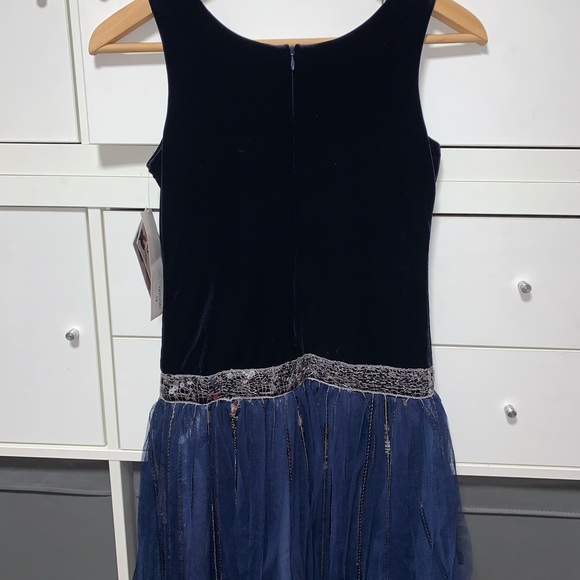 Stunning Biscotti Collection Blue/Silver Holiday Party Dress girls 14 - Picture 5 of 5